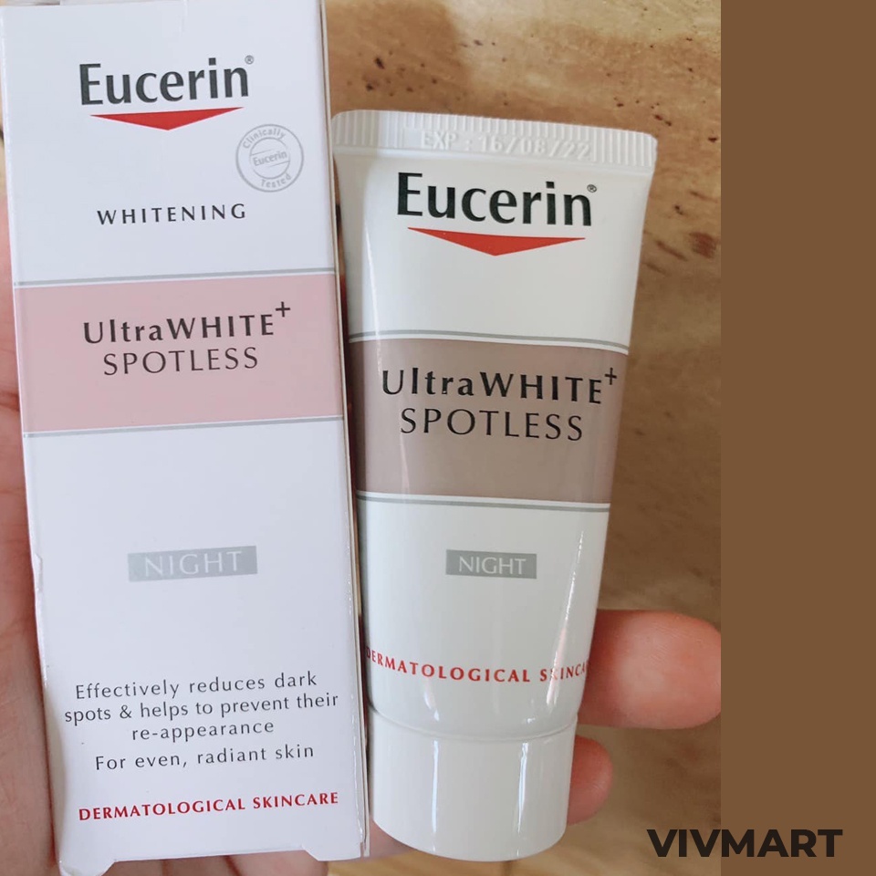 ✅ Kem Dưỡng Trắng Sáng Da Ban Đêm Eucerin UltraWHITE+ SPOTLESS Night 50ml - Giảm Thâm Nám