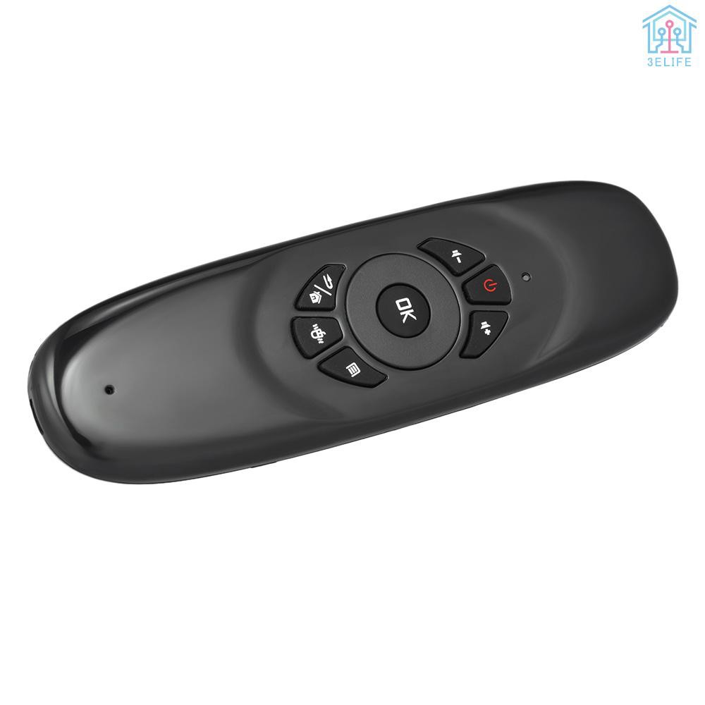 【E&V】Deutsch Version 2.4G Air Mouse Wireless Keyboard Remote Control 6-Axis Motion Sensing for Smart TV Android TV BOX PC