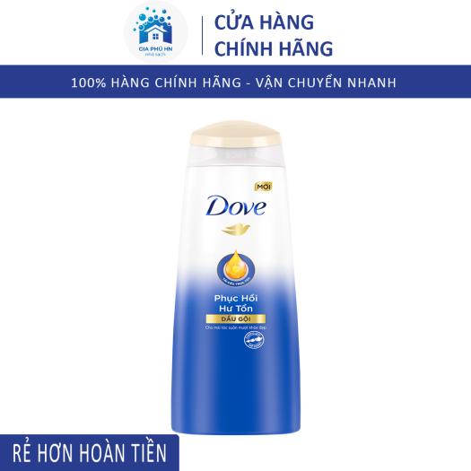 Dầu Gội Dove Giúp Phục Hồi Hư Tổn, Ngăn Gãy Rụng Tóc, Dưỡng Tóc Bồng Bềnh chắc khỏe 140g