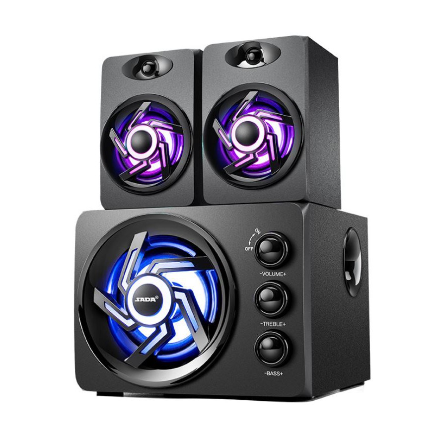 Loa Vi Tính Bluetooth 2.1 SaDa D-209 Bass Siêu Trầm - Led RGB