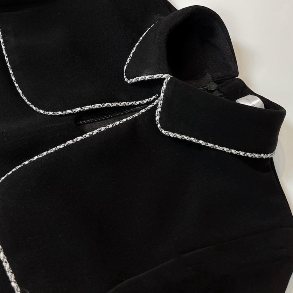 Váy nhung xòe dài tay thiết kế liền thân style hàn quốc cao cấp 2 màu đỏ đen | BigBuy360 - bigbuy360.vn