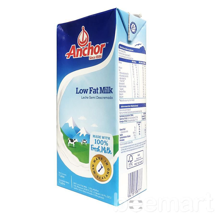 Sữa tươi Anchor Low Fat Milk 1L