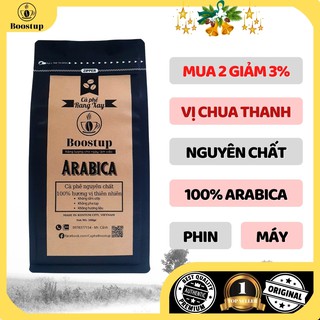 Cà phê sạch Arabica Boostup - Cà phê rang mộc nguyên chất, cà phê sạch Vị Chua Thanh