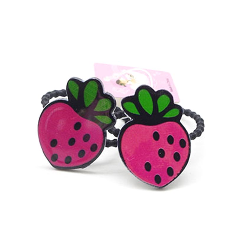 Set 2 Cặp Giá Đỡ Buộc Tóc Đuôi Ngựa Hình Thú Hoạt Hình Dễ Thương Cho Bé Gái