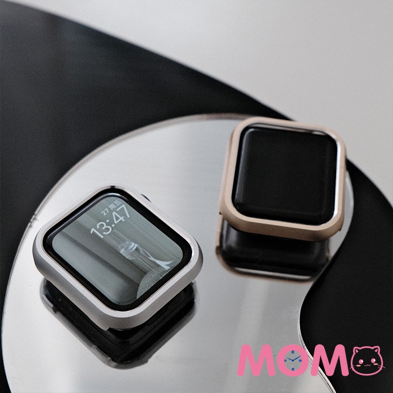 Ốp khung kim loại bảo vệ đồng hồ apple watch 7 SE 6 5 4 3 2 1 41mm 45mm 42mm 38mm 40mm 44mm