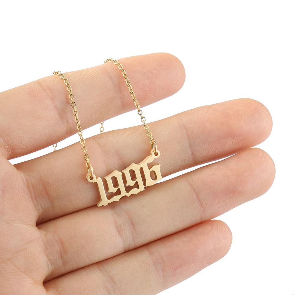 MIH Vòng Cổ Màu Vàng / Bạc Dùng Làm Quà Tặng Sinh Nhật