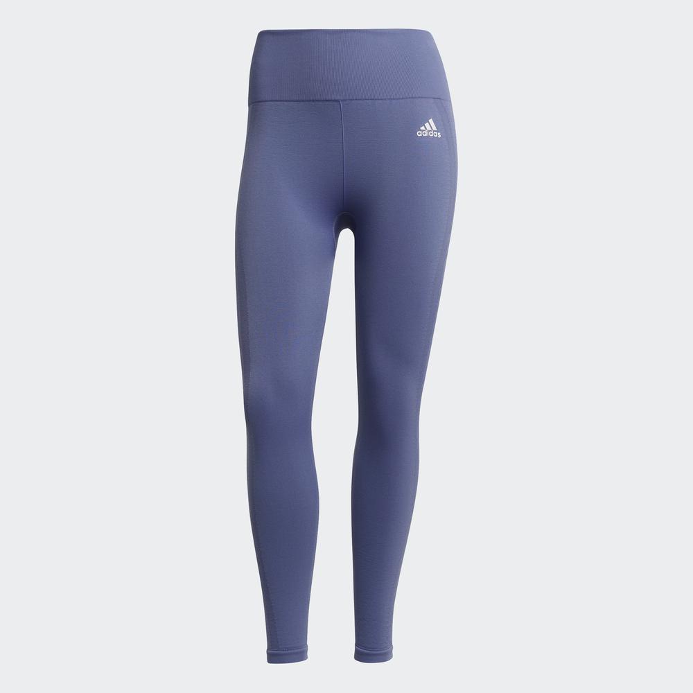 Quần Bó adidas TRAINING Nữ Quần Bó Yoga 7/8 Không Đường May Aeroknit Màu tím HB6193