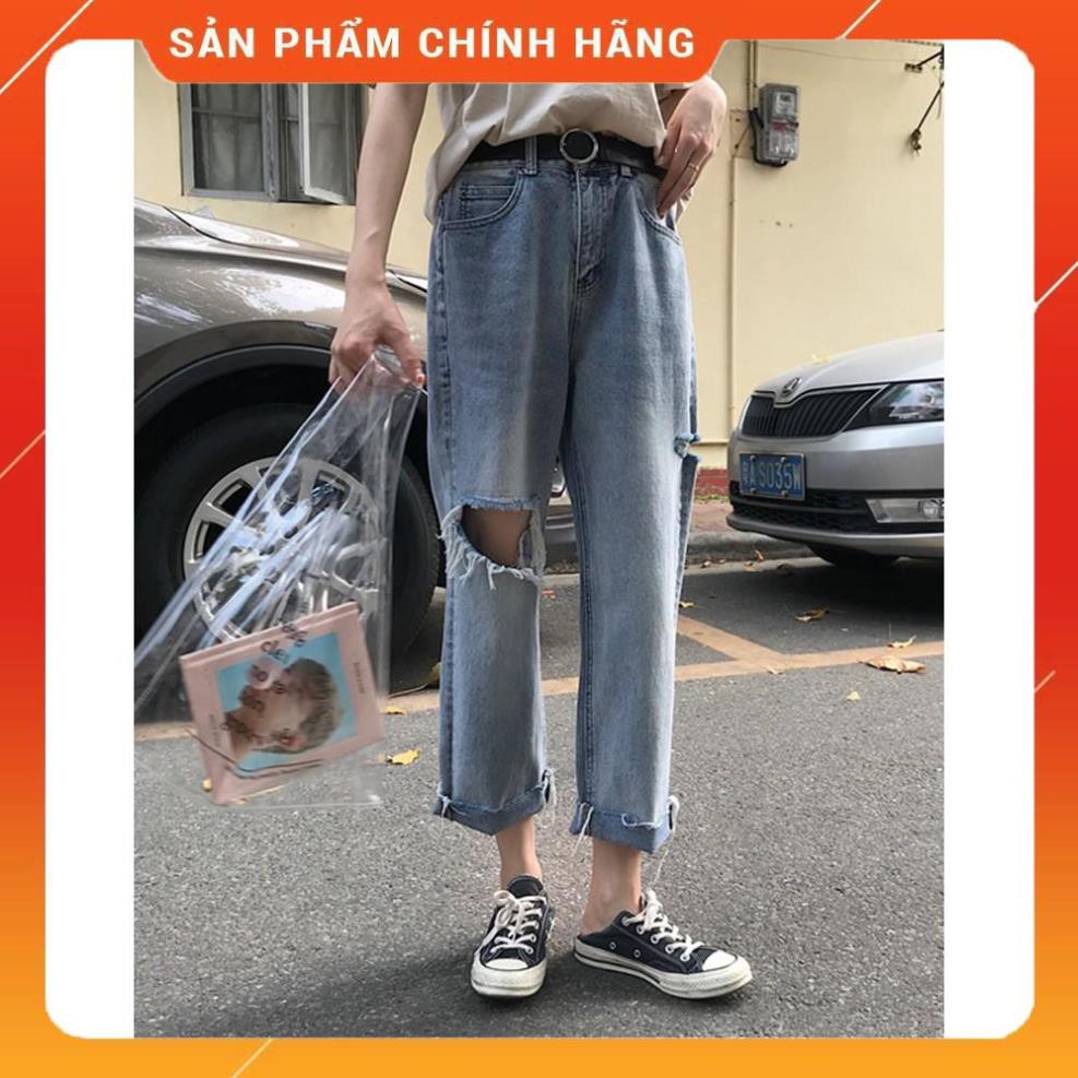 Quần jean rách gối có bigsize phong cách Harajuku -pc2 c