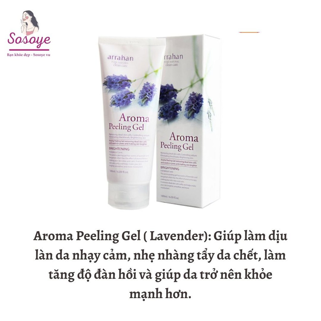 Tẩy Tế Bào Chết Đủ Mùi Arrahan Hàn Quốc Peeling Gel 180ml