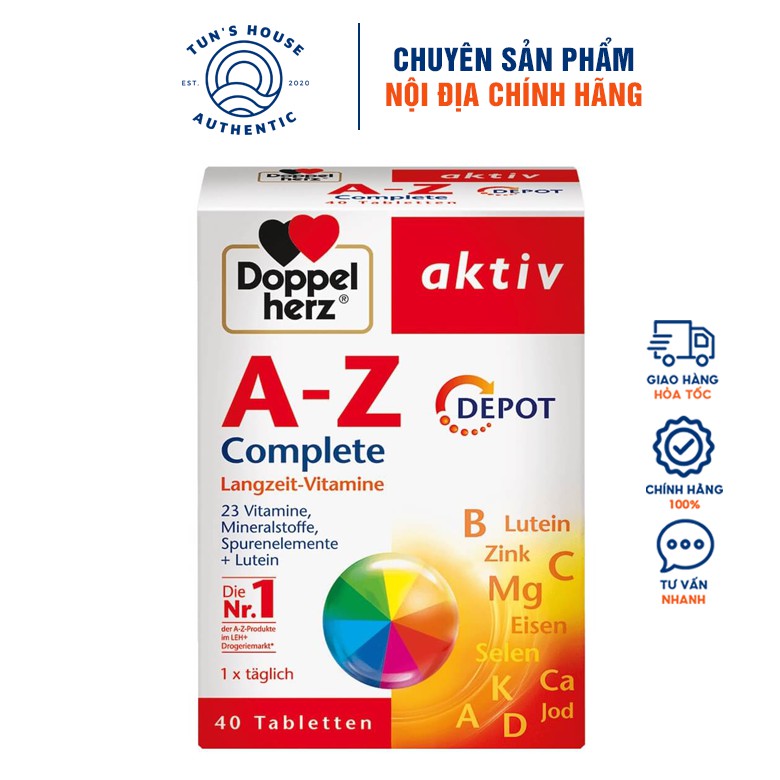Vitamin Tổng Hợp A-Z Depot - Hàng Đức Doppelherz