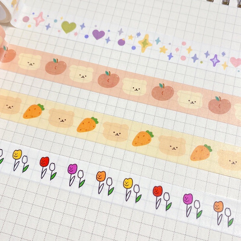 1 cuộn Washi tape kiểu Hàn