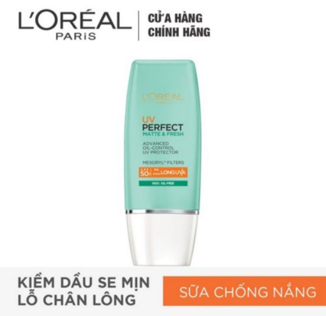 Kem Chống Nắng Dưỡng Da Trắng Sáng Tức Thì L'Oreal Paris SPF50+ Pa++++ 30ml