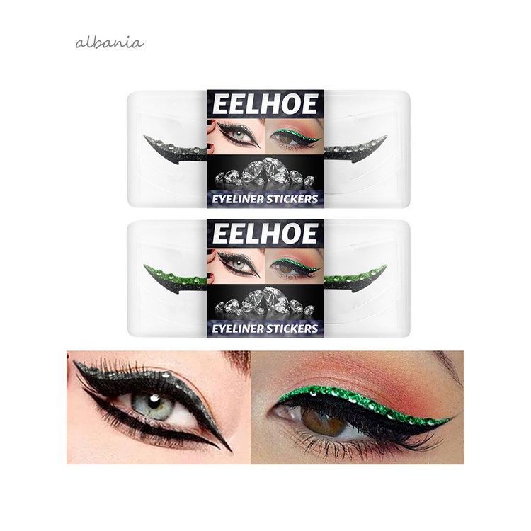 <albania>Miếng dán kẻ mắt đính đá giả màu sắc rực rỡ trang điểm cho quần áo | BigBuy360 - bigbuy360.vn