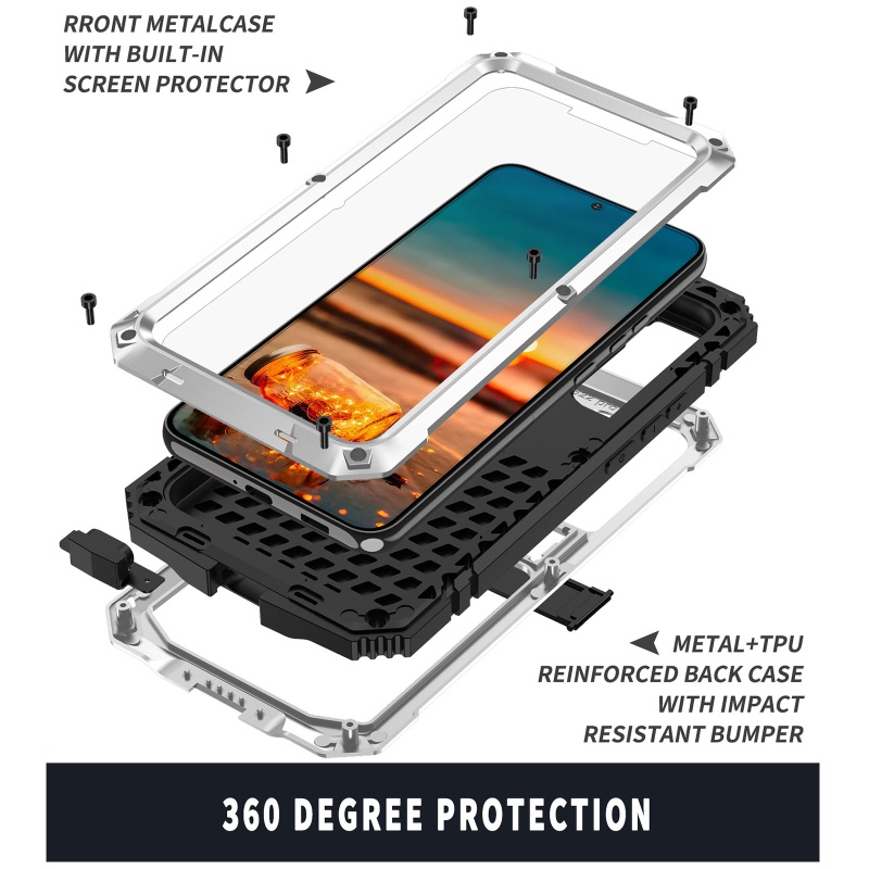 Ốp Điện Thoại Silicon Chống Trượt Bảo Vệ Toàn Diện Kèm Ốc Vít Cho S22