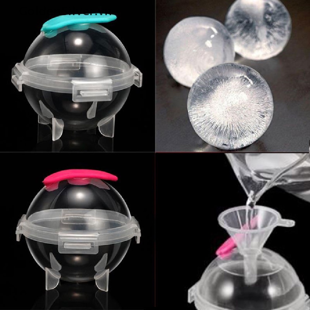 Khuôn silicone làm đá viên hình cầu tiện dụng diy