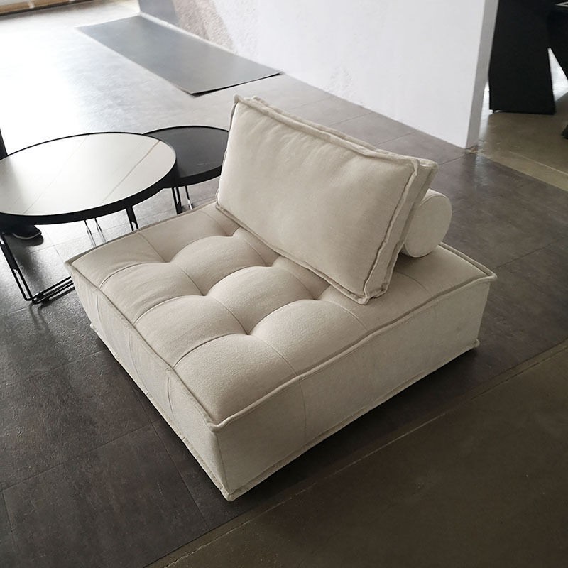 Sofa lười phong cách Bắc Âu tatami phòng khách ngủ chung cư nhỏ vải công nghệ dùng một lần kết hợp di động