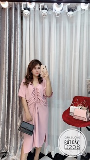 Bigsize Đầm suông rút dây D208