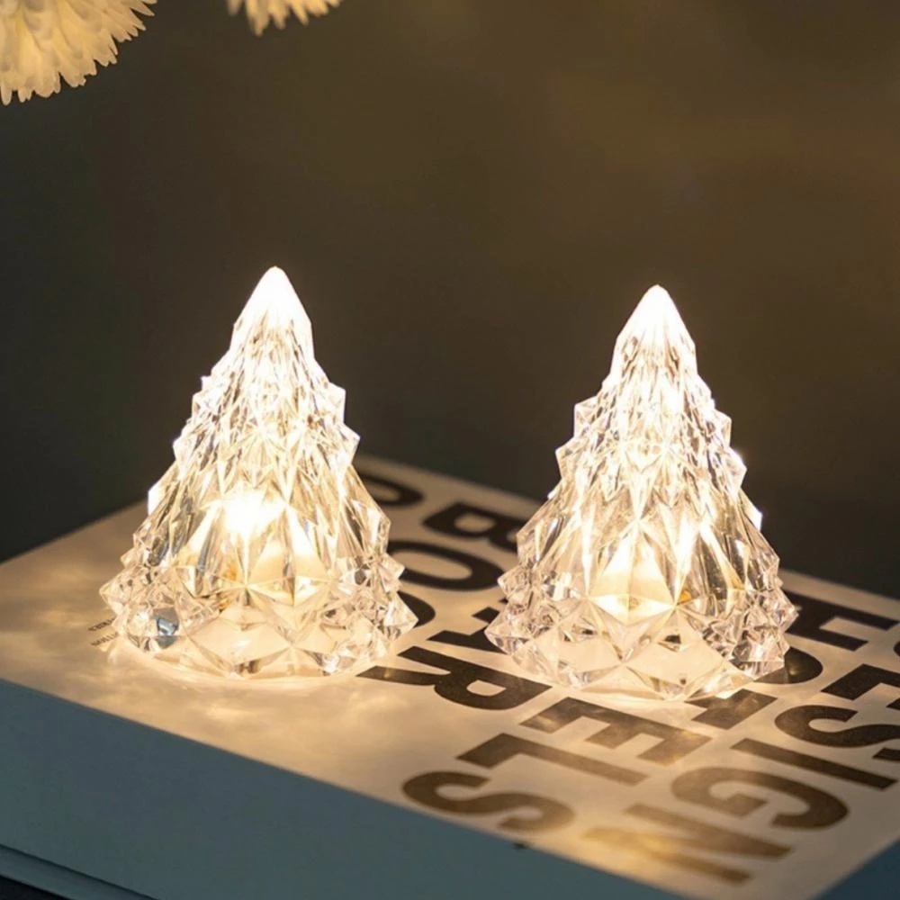 1 Đèn Ngủ LED Hình Cây Kem Mini Dùng Trang Trí Giáng Sinh