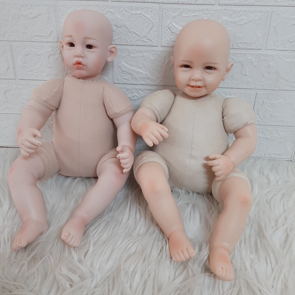 Búp Bê Tái Sinh KEIUMI Trọc Thân Gòn 50 cm - Reborn Toddler Semi Soft Vinyl Doll 20inch