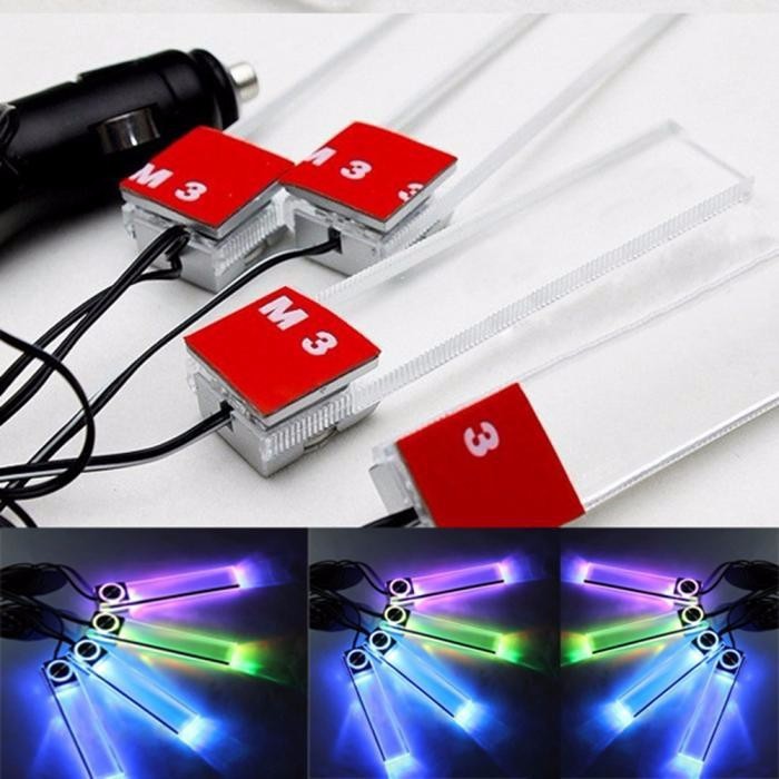 Đèn led chiếu gầm ghế ô tô mẫu 2 + Tặng 01 khăn lau xe chuyên dụng