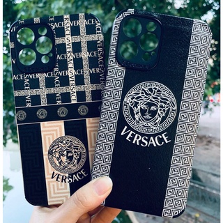 Ốp điện thoại iPhone da chống shock Versace họa tiết cho iPhone 13 12 11 Pro Max X XS XSMax XR