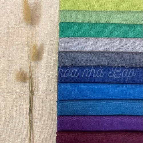 Vải Linen Bột Nhiều Màu Tông Tropical