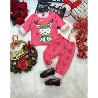 Freeship 99k toàn quốc_,Bộ nỉ bông noel cho bé