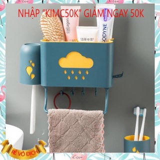 Kệ Để Đồ Nhà Bếp, Phòng Tắm Đa Năng Dán Tường Hình Đám Mây Siêu Chắc Chắn