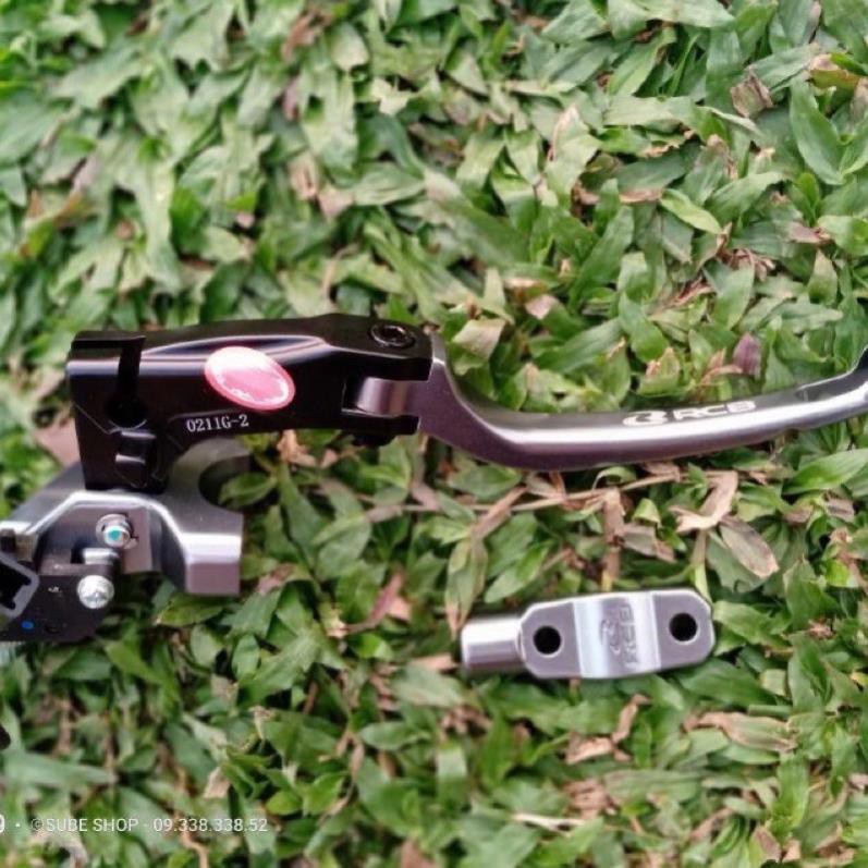 Tay côn trái / phanh thắng phải bình dầu rời RCB 17mm 14mm  màu xám  Hàng chính hãng RACING BOY