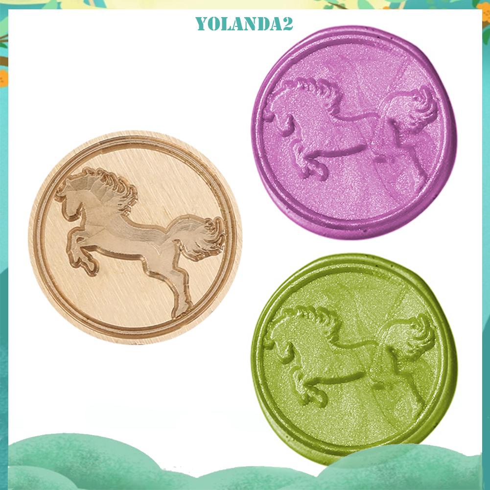 Đầu Con Dấu Sáp 25mm Đầu Tròn Bằng Đồng Trang Trí Thiệp Mời