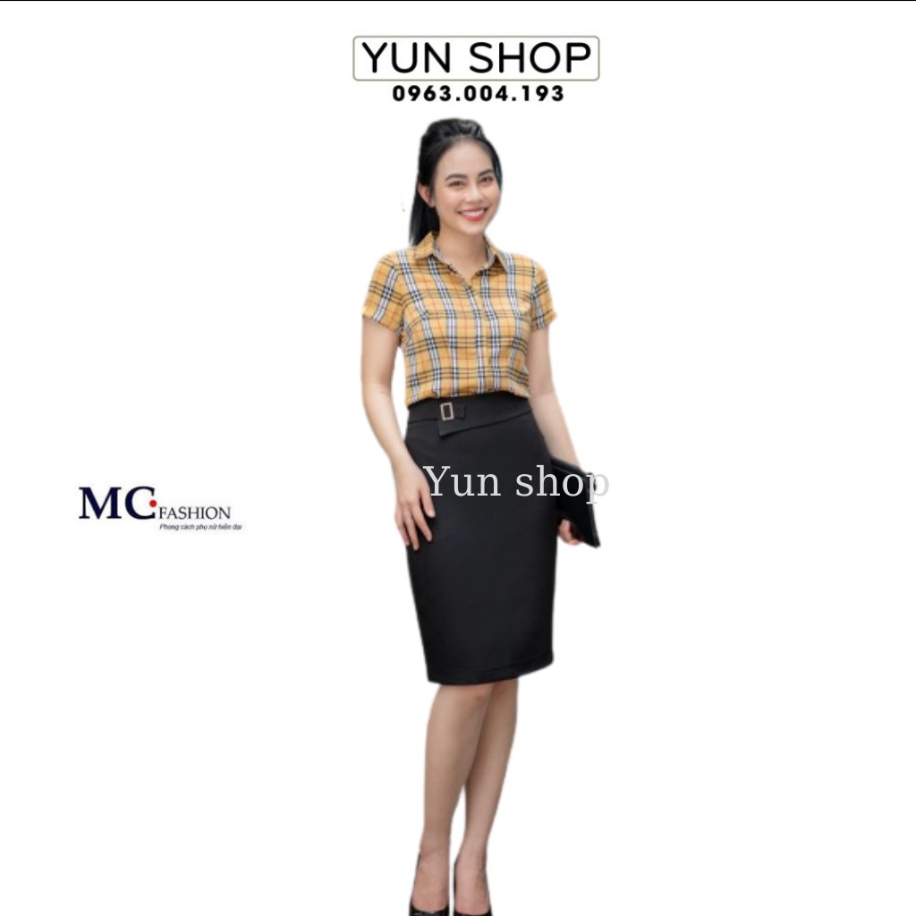 Áo Sơ Mi Cổ Đức- Áo Sơ Mi Cộc Ngắn Tay MC fashion Họa Tiết Kẻ Bbr A665 và A649