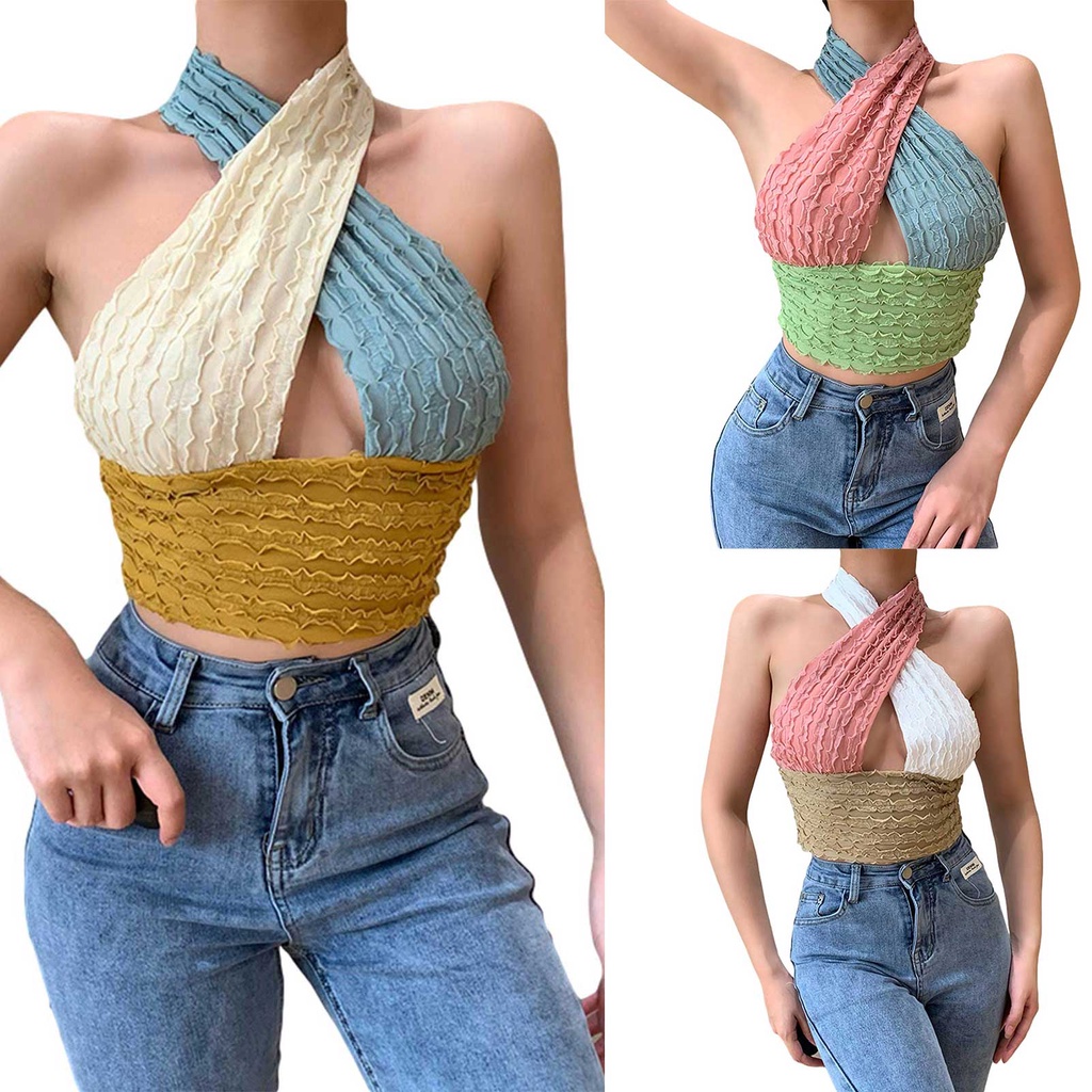 Áo lửng hai dây thời trang quyến rũ dành cho nữ