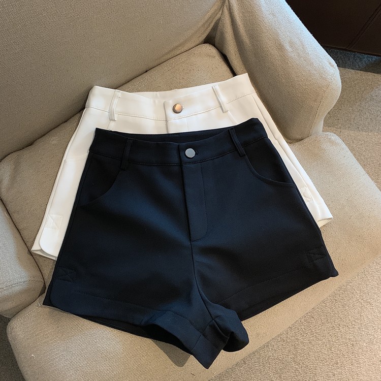 NUZIRO  Quần short  lưng cao màu sắc thanh lịch cho nữ