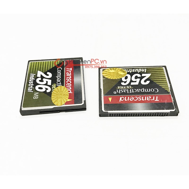 Thẻ nhớ Transcend CF CompactFlash Card industrial chuẩn cho công nghiệp 256MB cho máy CNC, PLC, cơ khí chính xác