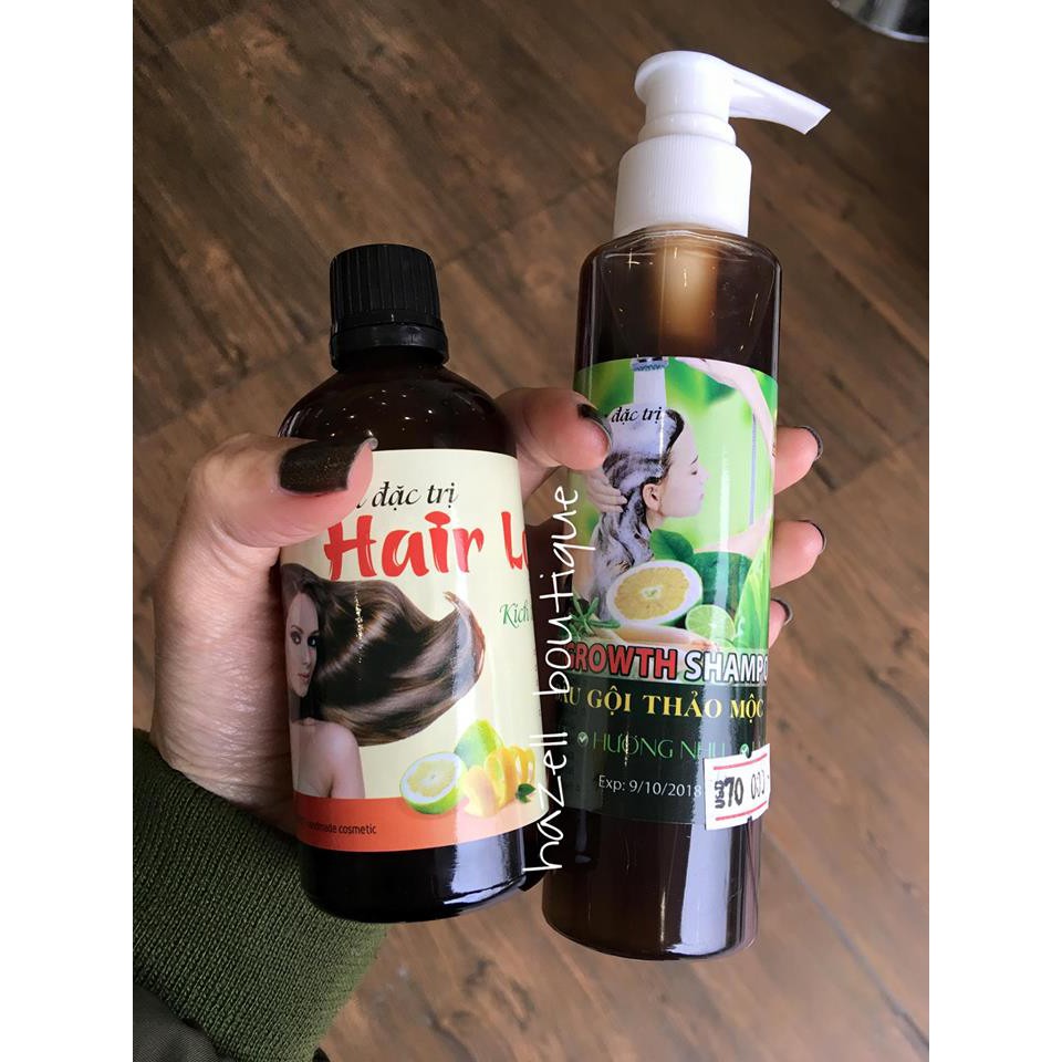 Combo Lotion, xả và gội bưởi (đen)