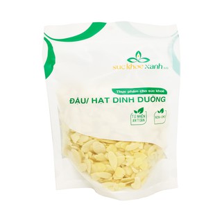 Hạnh nhân thái lát Sức Khỏe Xanh - 500g/túi - Nhập khẩu Úc chính hãng