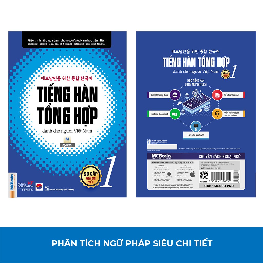 Sách - Tiếng Hàn Tổng Hợp Dành Cho Người Việt Nam Sơ Cấp 1 - Bản Đen Trắng | WebRaoVat - webraovat.net.vn