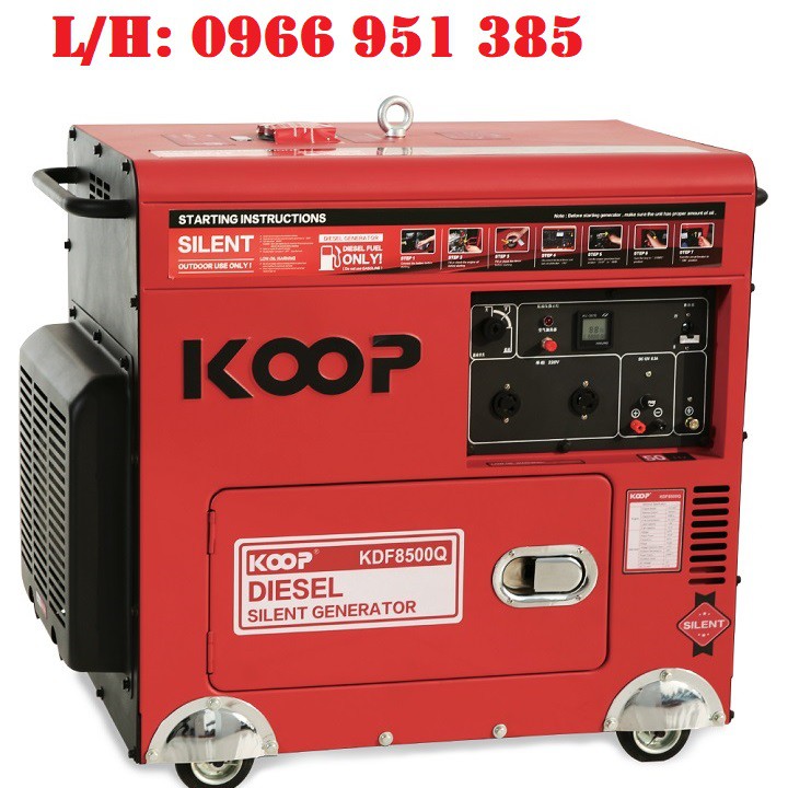 Máy Phát Điện Chạy Dầu 6Kw Koop KDF8500Q