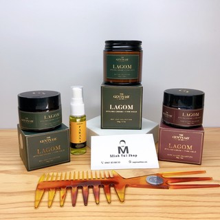 [CHÍNH HÃNG 100%] Sáp vuốt tóc The Gents Bay Lagom Styling Cream + Pre-styling Azenman Parana 20ml + Lược Tạo Kiểu
