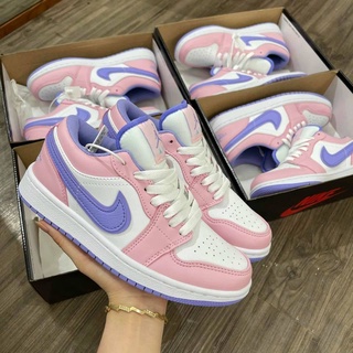 giày JD hồng tím cổ thấp, jd bản cao cấp tím ảnh thật tự chụp tại thỏ store