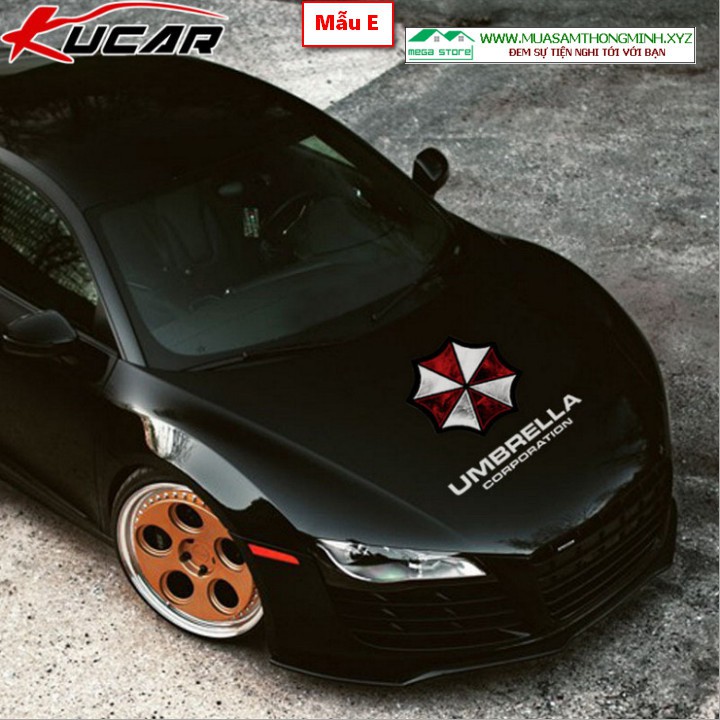 Tem Decan Ô Dù Bảo Vệ Trang Trí Xe Hơi, Dán Cảnh Cửa, Nắp Capo Xe Ô Tô