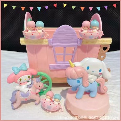 Sanrio Đồ Chơi Hình Búp Bê Melody Cinnamon / Melody / Chó Cinnamon Cưỡi Ngựa DIY