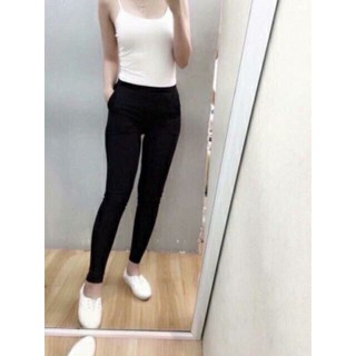 Quần legging trơn túi sau