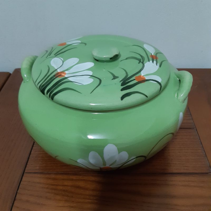 Âu đựng mỡ, muối. Hàng sứ Bát Tràng cao cấp. Cao10cm, đường kính 18cm