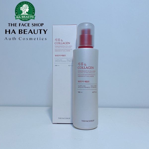 Sữa dưỡng ẩm chống lão hoá phục hồi săn chắc da The Face Shop Pomegranate &amp; Collagen Volume Lifting Emulsion 140ml