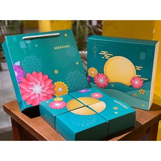 Hộp Trung Thu 4 Bánh Mẫu 2020 - Hộp Bánh Trung Thu Trăng Vàng
