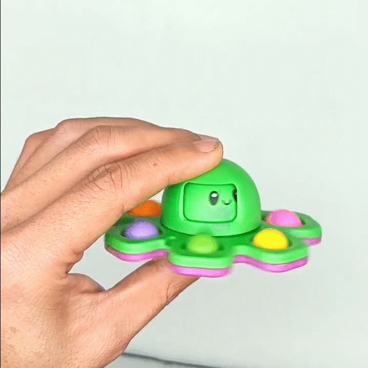 Đồ Chơi Hình Bạch Tuộc Phát Nhạc Lật Ngón Tay Độc Đáo