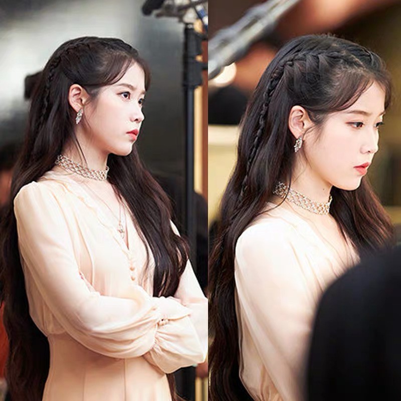 Set áo + váy IU  Hotel Del Luna siêu hot hit màu hồng nude dáng dài  - A49