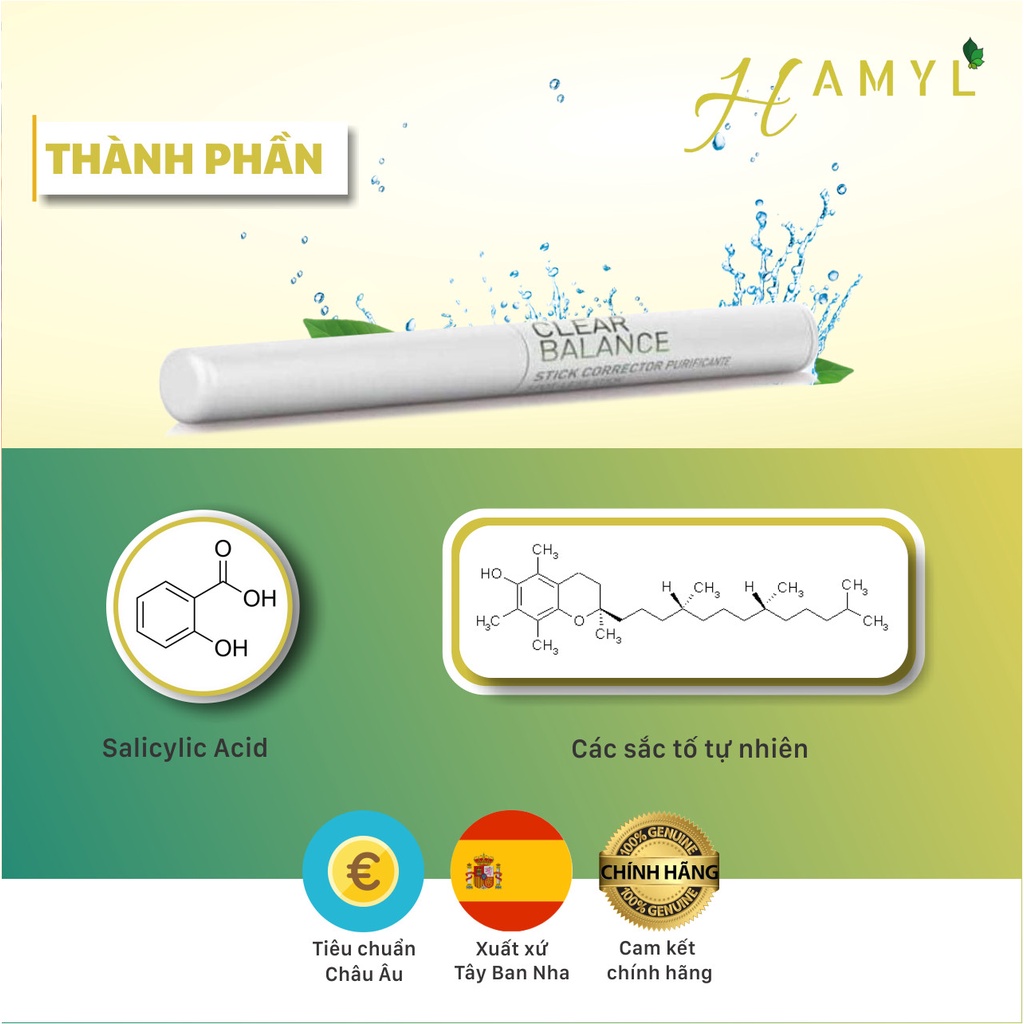 Thanh che khuyết điểm giúp che giấu các nhược điểm của da, không chứa dầu SKEYNDOR Clear Balance Spot-Less Stick 2.5g | BigBuy360 - bigbuy360.vn