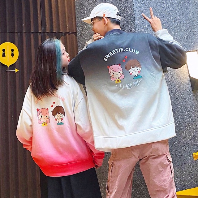 Áo Cardigan Loang 3D Sưeetie Club Ảnh Thật 100%